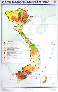 Lược đồ Tổng khởi nghĩa tháng Tám năm 1945